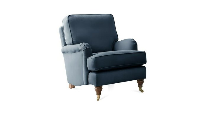 Кресло Бристоль синего цвета - купить Интерьерные кресла по цене 37100.0