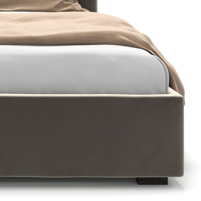 Кровать Elle серого цвета 140х200 - лучшие Кровати для спальни в INMYROOM