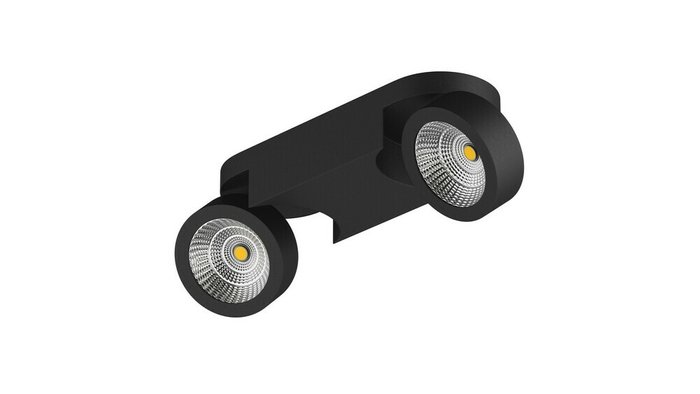 Светодиодный накладной светильник Snodo черного цвета