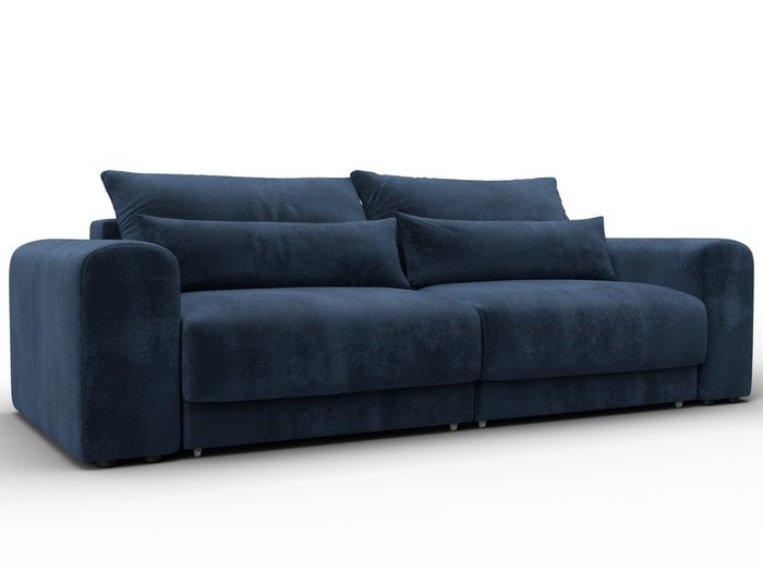 Диван-кровать Лига-056 темно-синего цвета Диван-кровать Лига-056 темно-синего цвета