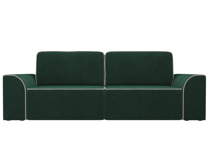 Прямой диван-кровать Вилсон зеленого цвета - купить Прямые диваны по цене 51990.0