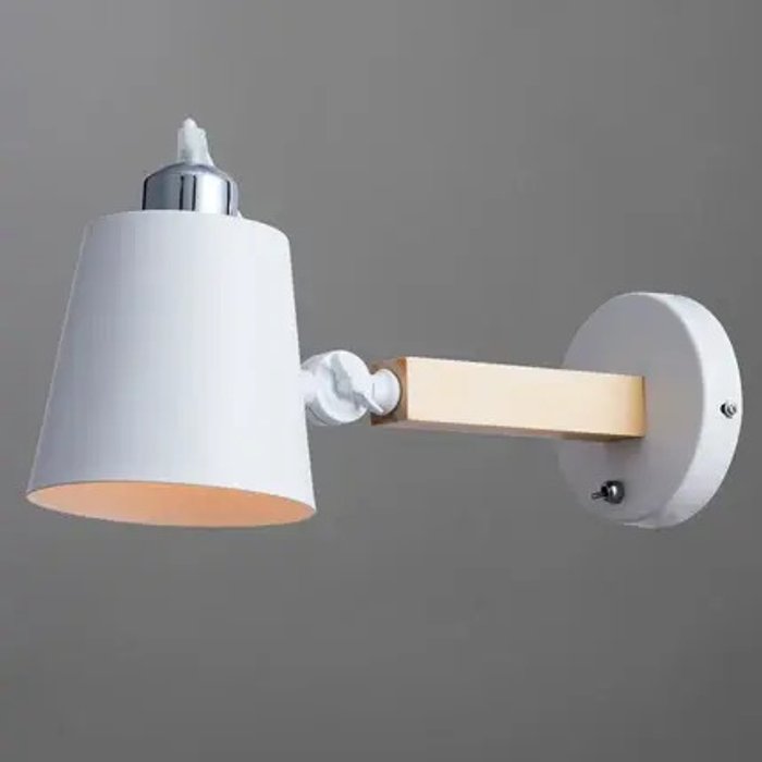 Бра Arte Lamp OSCAR A7141AP-1WH - купить Бра и настенные светильники по цене 4990 Бра Arte Lamp OSCAR A7141AP-1WH - купить Бра и настенные светильники по цене 4990