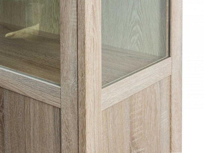 Шкаф-витрина двухдверный бежевого цвета - лучшие Шкафы витринные в INMYROOM