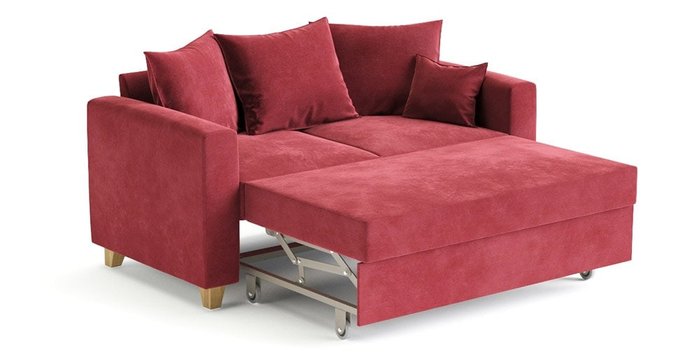 Диван-кровать Эмилио красного цвета - лучшие Прямые диваны в INMYROOM