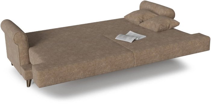 Диван-кровать прямой Мирта коричневого цвета - лучшие Прямые диваны в INMYROOM
