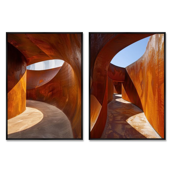 Набор из 2-х репродукций картин на холсте Танец металла, 2025г. - купить Картины по цене 55998