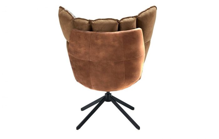 Кресло коричневого цвета с металлическим основанием - лучшие Интерьерные кресла в INMYROOM