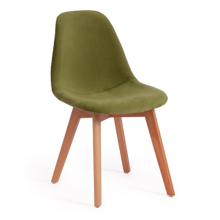 Комплект из четырех стульев Cindy зеленого цвета