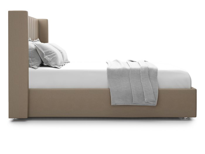 Кровать Premium Mellisa 2 160х200 коричневого цвета с подъемным механизмом  - лучшие Кровати для спальни в INMYROOM