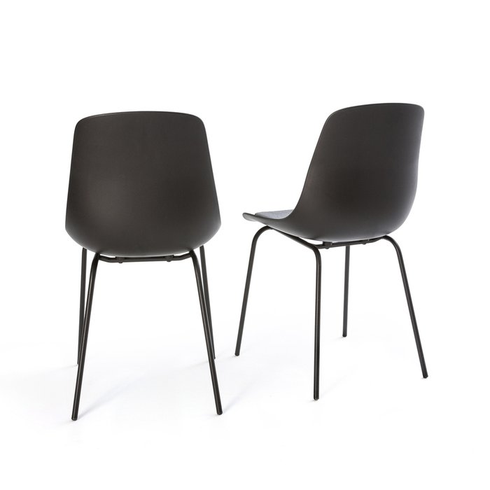 Комплект из двух стульев Menin серого цвета - купить Обеденные стулья по цене 16101.0