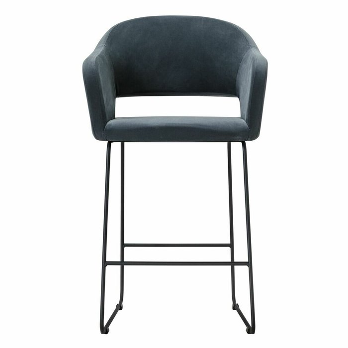 Полубарный стул Oscar тёмно-серого цвета - купить Барные стулья по цене 12760.0
