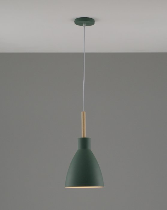 Подвесной светильник Toni темно-зеленого цвета - купить Подвесные светильники по цене 4790.0