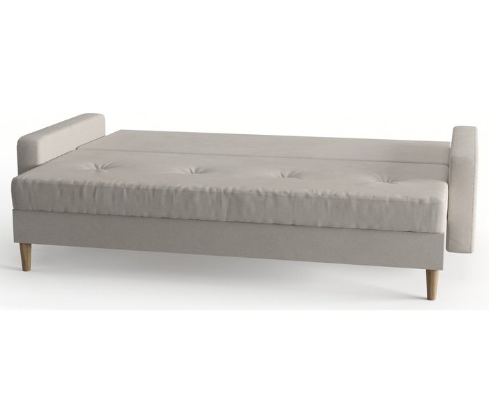 Диван-кровать из велюра Basel кремового цвета - лучшие Прямые диваны в INMYROOM