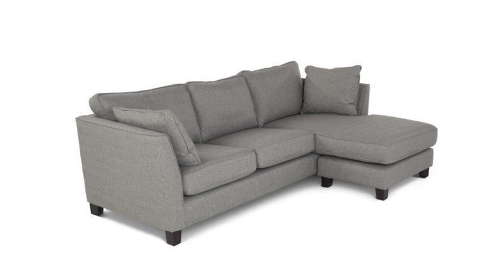 Угловой диван Wolsly светло-серого цвета - купить Угловые диваны по цене 78300.0