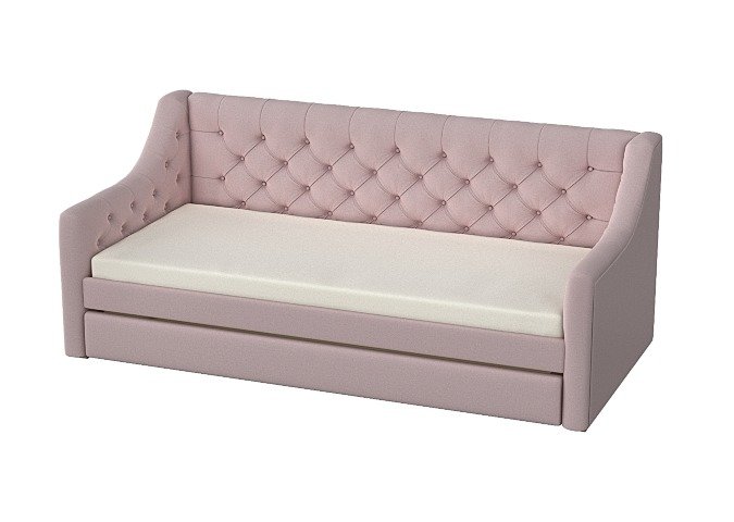 Диван-кровать Elit Soft спальное место 90х200 розового цвета - купить Прямые диваны по цене 79900.0
