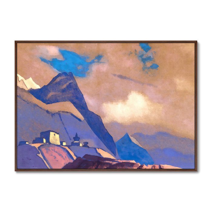 Репродукция картины Тибет У Брахмапутры 1936 г. - купить Картины по цене 21999.0