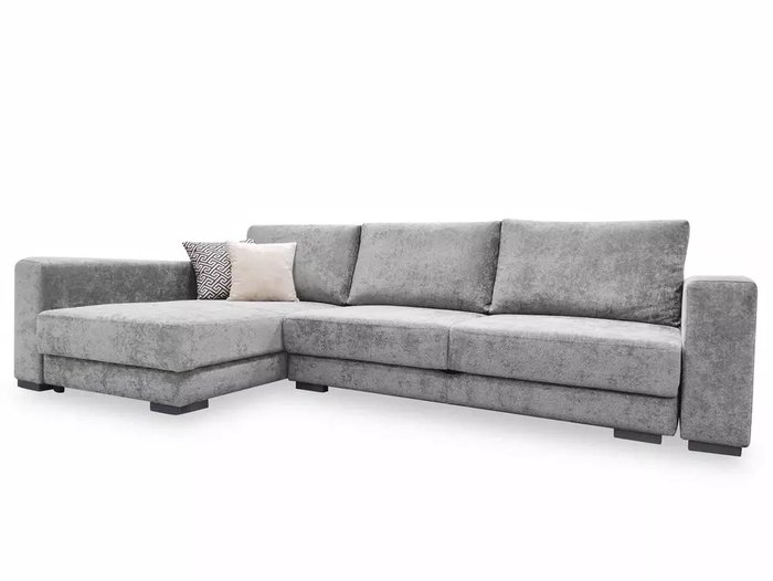 Угловой диван-кровать Мадрид серо-бежевого цвета  - купить Угловые диваны по цене 164070.0