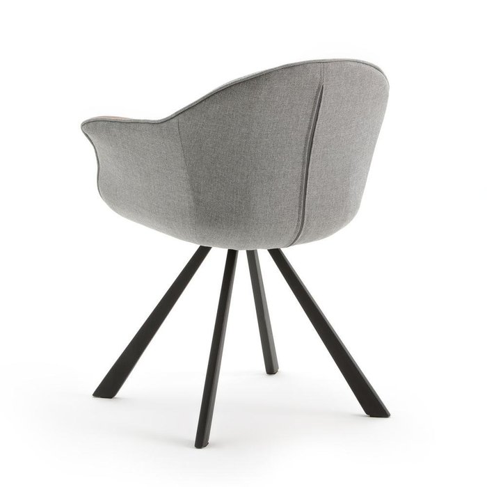 Кресло обеденное Biface серого цвета - лучшие Обеденные стулья в INMYROOM