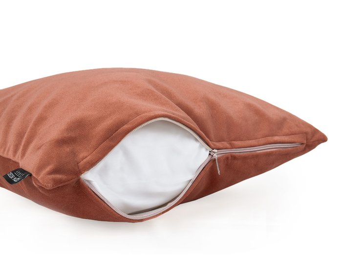 Декоративная подушка Lecco Terra 45х45 коричневого цвета - лучшие Декоративные подушки в INMYROOM