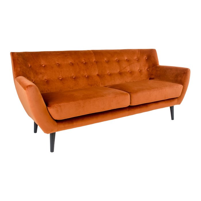 Диван трехместный Monte House Nordic оранжевого цвета - лучшие Прямые диваны в INMYROOM