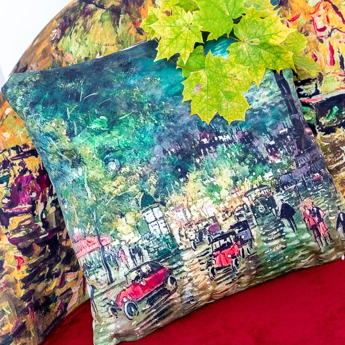 Декоративная арт подушка Бастилия - купить Декоративные подушки по цене 2000.0
