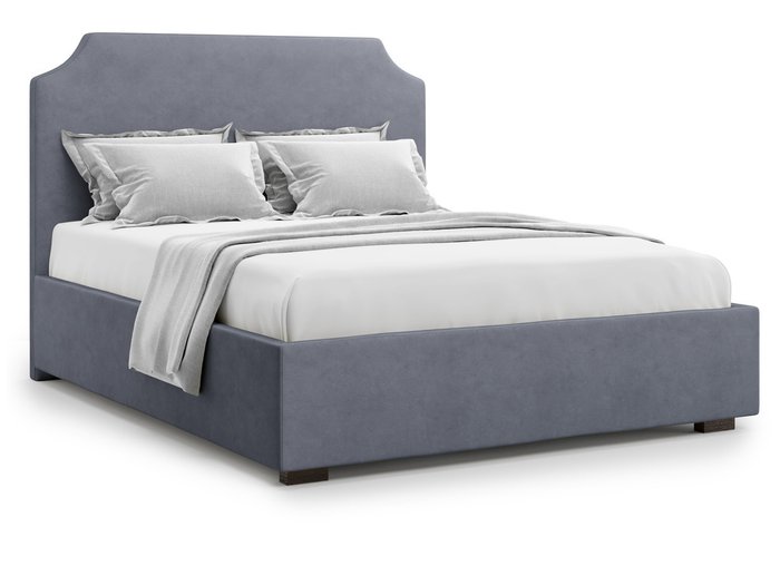 Кровать Izeo 160х200 серого цвета с подъемным механизмом 