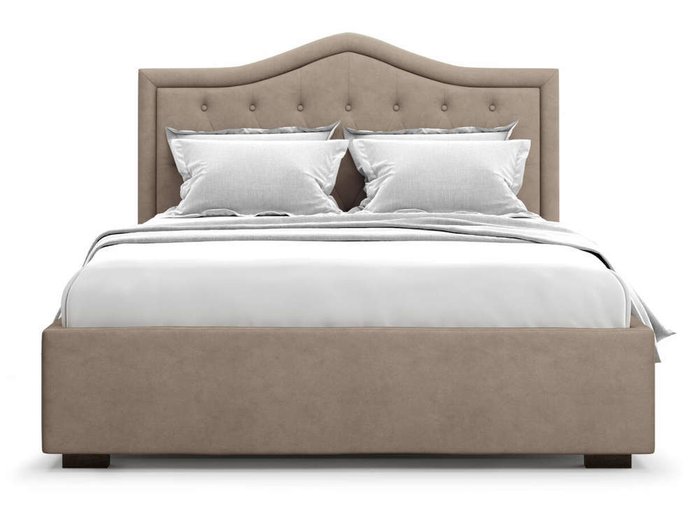 Кровать Tibr без подъемного механизма 160х200 коричневого цвета 