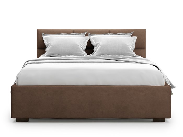 Кровать Bolsena 180х200 темно-коричневого цвета с подъемным механизмом  - купить Кровати для спальни по цене 46300.0