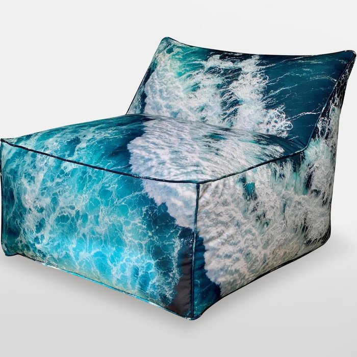 Кресло Angle Ocean Wave синего цвета Кресло Angle Ocean Wave синего цвета