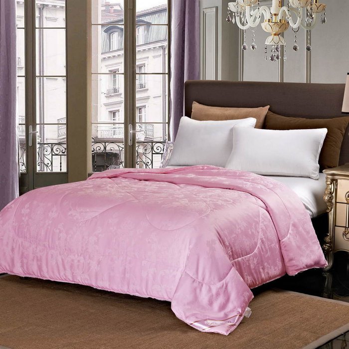 Одеяло Аэлита 155х210 розового цвета