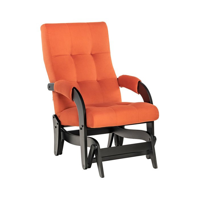 Кресло-маятник Спринг оранжевого цвета