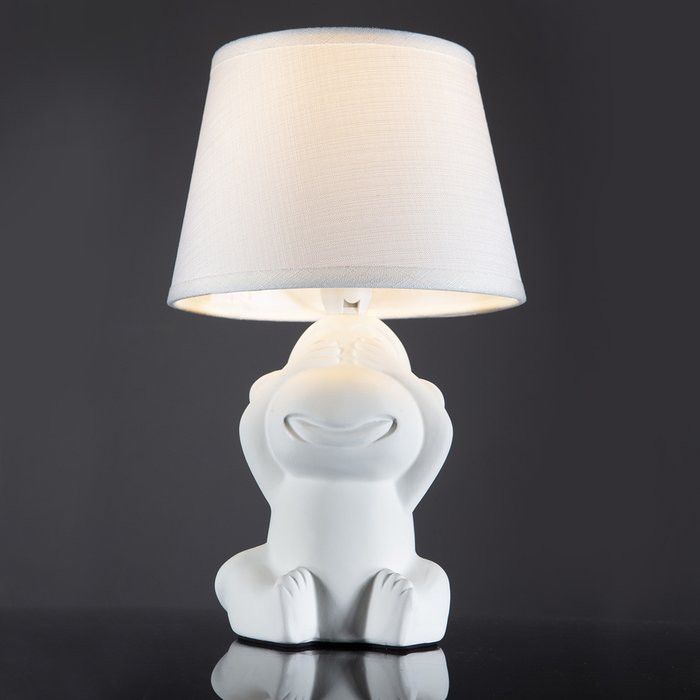 Настольный светильник 10176/T E14*40W White monkey MONKEY - лучшие Настольные лампы в INMYROOM