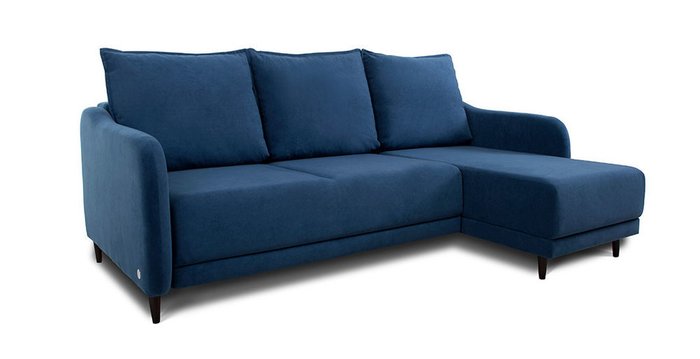 Угловой диван-кровать Бьёрг синего цвета - купить Угловые диваны по цене 75822.0