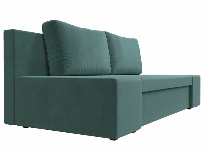 Прямой диван-кровать Сан Марко бирюзового цвета - лучшие Прямые диваны в INMYROOM