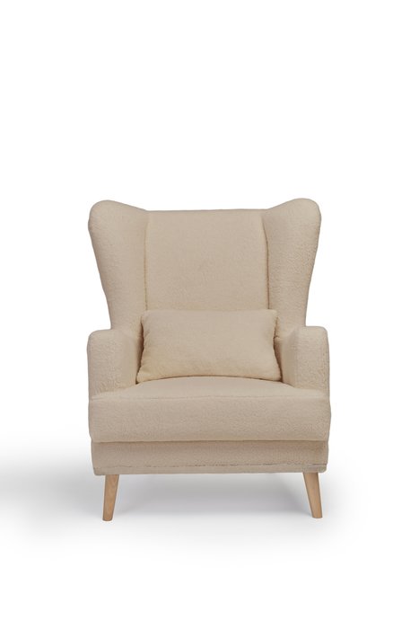 Кресло Оскар светло-бежевого цвета - купить Интерьерные кресла по цене 18800.0