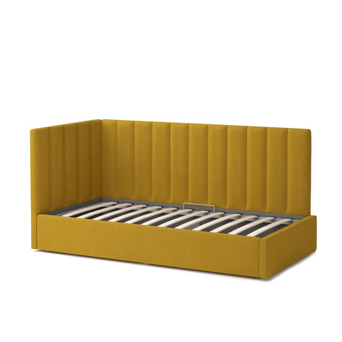 Кровать Меркурий-3 90х190 желтого цвета с подъемным механизмом - лучшие Кровати для спальни в INMYROOM