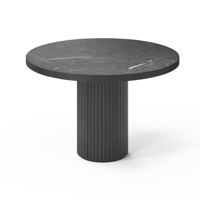 Раздвижной обеденный стол Далим черного цвета - купить Обеденные столы по цене 159196.0