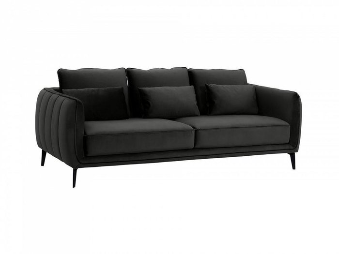 Диван Amsterdam черного цвета - купить Прямые диваны по цене 89910.0