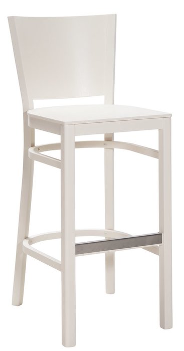 Барный стул Бергамо белого цвета
