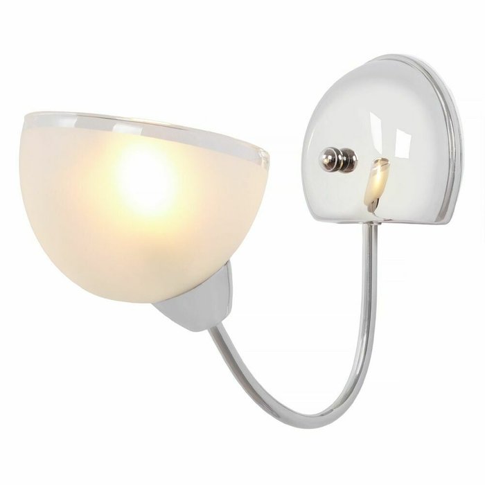 Бра Ekaterina MR1290-1W (стекло, цвет белый) - купить Бра и настенные светильники по цене 990.0
