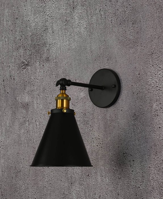 Бра Lumina Deco Rubi LDW B007-1 BK - лучшие Бра и настенные светильники в INMYROOM