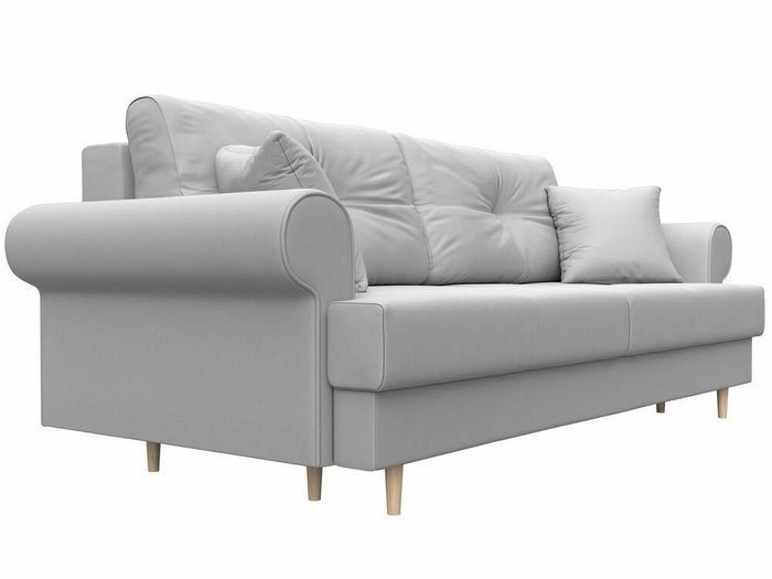 Диван-кровать Сплин белого цвета (экокожа) - лучшие Прямые диваны в INMYROOM