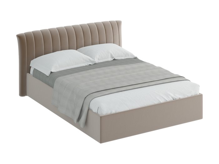 Кровать Queen Anastasia L серого цвета 160х200