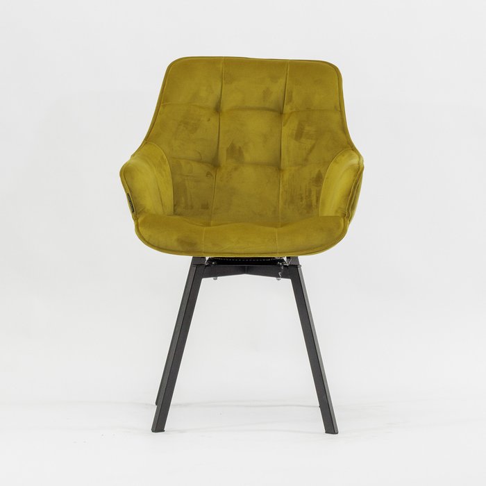 Стул вращающийся Авиано горчичного цвета - купить Обеденные стулья по цене 15500.0