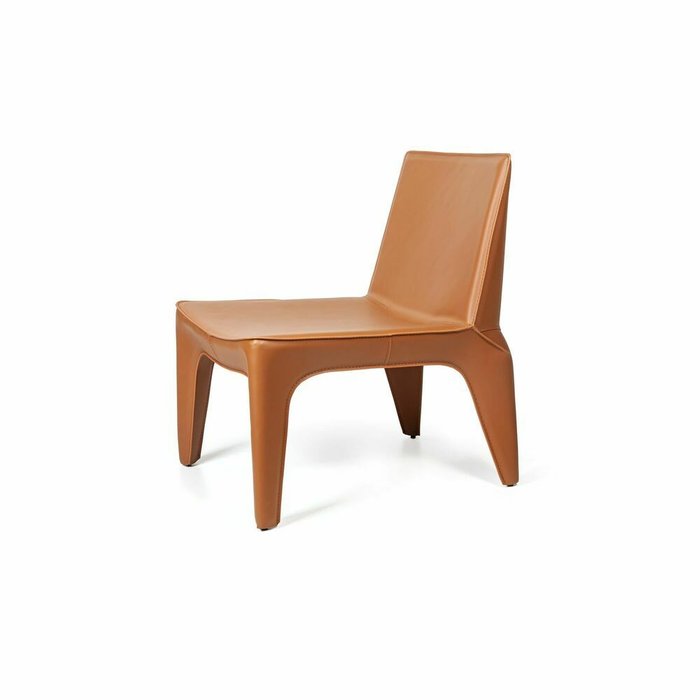 Лаунж кресло Bocca коричневого цвета - лучшие Интерьерные кресла в INMYROOM