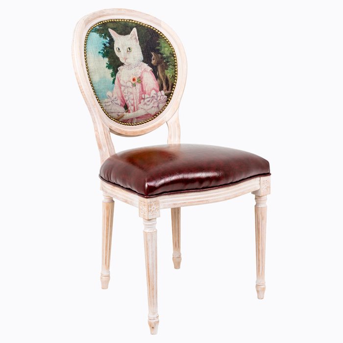 Стул Музейный экспонат версия 35 с сидением из экокожи - купить Обеденные стулья по цене 29000.0