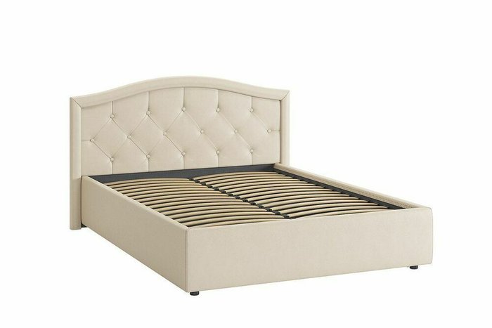 Кровать Верона 140х200 кремового цвета без подъемного механизма - купить Кровати для спальни по цене 30280.0