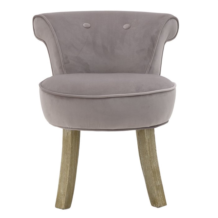 Кресло серо-розового цвета на деревянных ножках - купить Интерьерные кресла по цене 15400.0