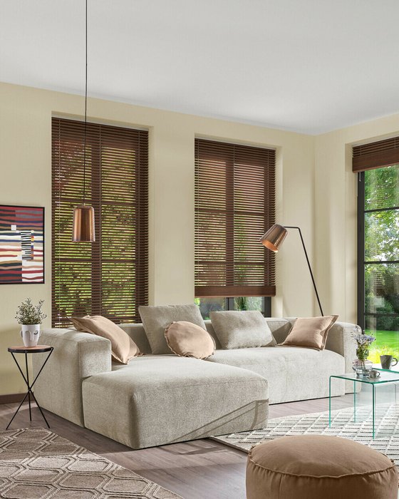 Угловой диван Blok 300 бежевого цвета левый - купить Угловые диваны по цене 433990.0