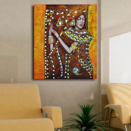 Декоративная картина на холсте "Египетская царица" - купить Принты по цене 2990.0